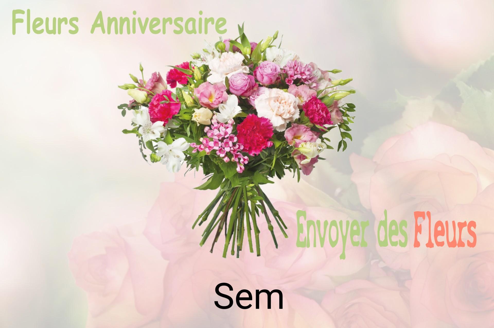 Bouquet de fleurs d’anniversaire livré à Sem