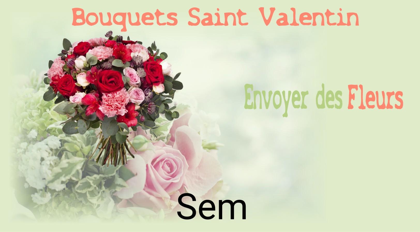 Roses de Saint-Valentin livrées à Sem